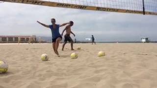 How to Spike a Volleyball  Advanced Footwork Drills for Beach Volleyball [upl. by Nirtiak899]