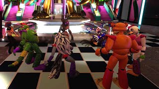 Playing as everyone to hunt kill Afton Burntrap  Five Nights at Freddys Security Breach [upl. by Hsaniva]