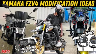 5 BEST Modifications for YAMAHA FZV4 with Buying Links  Ritwiz Pandey [upl. by Cristin]