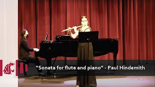 Sonata for flute and piano  Paul Hindemith  Stasia Kulsa flute [upl. by Anerbas]