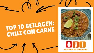 Top 10 Chili con Carne Beilagen Was dazu essen [upl. by Felder13]