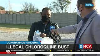 Illegal chloroquine bust in Benoni [upl. by Notlad]