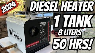 This Changes Everything Again 2024 WIPPRO Diesel Heater  CRAZY Fuel efficiency and NO ticking [upl. by Selway]