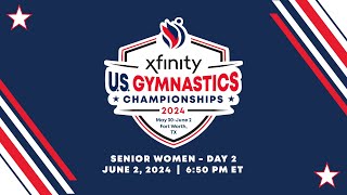 2024 Xfinity US Gymnastics Championships  Senior Women  Day 2 International Feed [upl. by Neyugn]