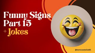 Funny Signs 150 and Jokes 60 feature a slideshow and two jokes narrated by a female AI character [upl. by Legna199]