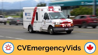 BC Ambulance  Ambulances Responding Code 3 in the Comox Valley [upl. by Noicpesnoc985]