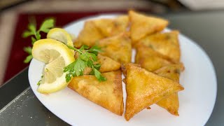 بريوات بالقمرون و الشعرية الصينية  الكروفيت سهلين مع طريقة الاحتفاظ في المجمد 🍤briwat crevettes [upl. by Tresa198]