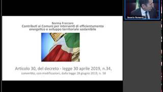 11112019  Il monitoraggio degli interventi di efficientamento energetico e sviluppo territoriale [upl. by Elie475]