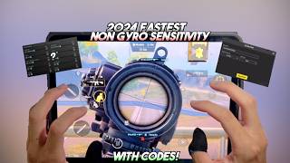 4K Fastest iPad Non Gyro Sensitivity 2024🔥 Zero Recoil Sensitivity Code ✅  PUBG Mobile [upl. by Chicky60]