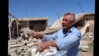 Syrian Regime artillery destroy civilian houses in Qamishlo [upl. by Justino]