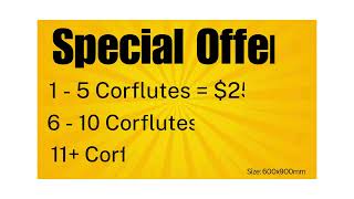 Corflute Special Offer [upl. by Nashoma]