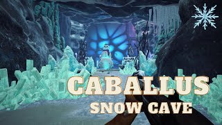 ARK SECaballus Modded map The Snow Cave 2nd attempt getting Artifact Gameplay Only [upl. by Anolahs]