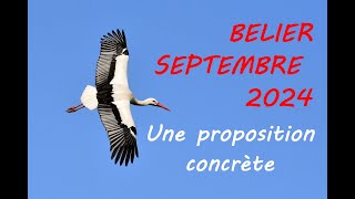 BELIER SEPTEMBRE 2024♈UNE PROPOSITION CONCRETE [upl. by Mchail]