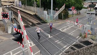 Shocking Misuse at Feltham Level Crossing London [upl. by Obla]