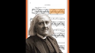 Liszt  Un Sospiro  Animated Sheet Music [upl. by Furtek488]