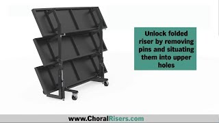 Staging 101 Mobile Folding Choral Risers [upl. by Spearing442]