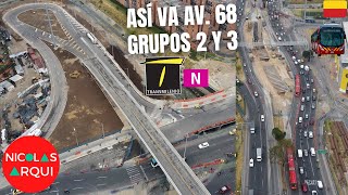 Así va Construcción de TransMilenio Avenida 68 entre la Calle 8 Sur y la Calle 13 en Bogotá 🇨🇴 [upl. by Keslie]