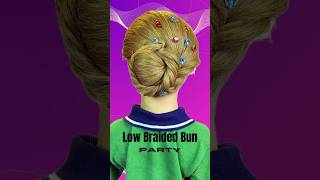 How to do a Low Braided Bun Hairstyle Tutorial [upl. by Grimbald]