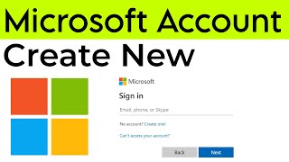 How To Create a New Microsoft Account  Create Microsoft Account  Microsoft Account 2024 [upl. by Annodas]