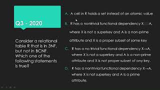 DBMS gate questions [upl. by Ajidahk]