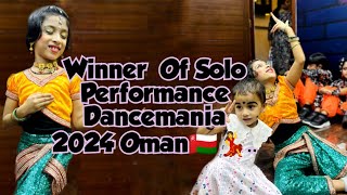 Winner of Solo Performance Dancemania 2024 Oman dance dancemania oman [upl. by Dnalel485]