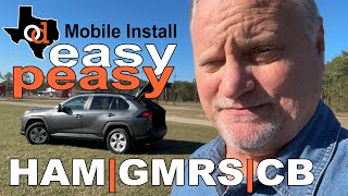 Mobile Ham Radio Install VHFUHF Ham GMRS CB [upl. by Yggep]