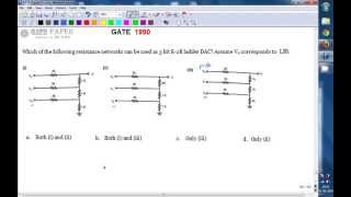 GATE 1990 ECE Which of the following network can be used for R 2R ladder DAC [upl. by Britton482]