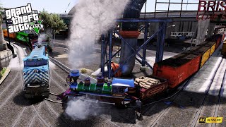 Disneyland Train Went to Dock Route  Grand Theft Auto V [upl. by Asirrom111]