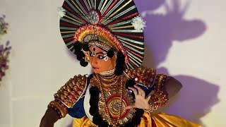 Yakshagana Performance Varaha Roopam from Movie Kantara by Jayalakshmi Narayanan [upl. by Birkett]