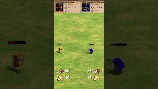 Elite Rattan Archer vs Elite Compossite Bowman aoe aoe2 aoe2de [upl. by Alilahk]