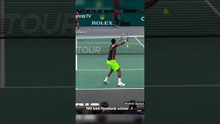 Gaël Monfils 190 kmh forehand winner at the Paris Masters 2021 🎥 ATPTour  tennistv tennis [upl. by Nwahser]