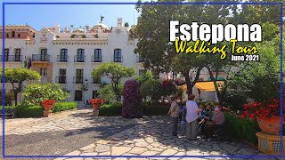 🌼🚶‍♀️ ESTEPONA Walking Tour 🚶  Estepona Town Costa del Sol Málaga SPAIN [upl. by Maxama265]