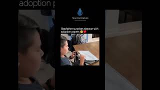 Stepfather Surprises Stepson With Adoption Papers ❤😭 [upl. by Kcirdorb]