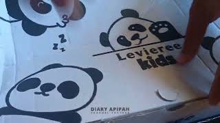 Unboxing Sepatu Anak Leviere Model Rajut Harga Murah [upl. by Ariec78]