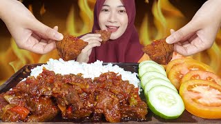 NIKMATNYA MAKAN NASI PAKE DENDENG SAPI BALADO [upl. by Jack335]