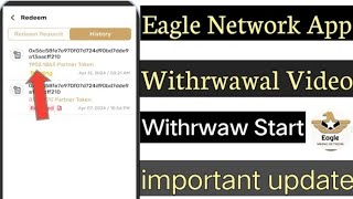 Eagle Network New Update Withdrawal । TapSwap Mining  Eagle Could Miner  OGC Mining New Update [upl. by Alimhaj896]