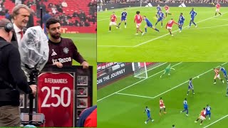 Bruno amp Garnacho Goals amp Highlights  man united 30 leicester city  premier league 20242025 [upl. by Einnaoj]