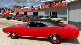 50 Classic Cars for Sale Showrooms amp New Inventory Coyote Classics Ep12 [upl. by Bomke]