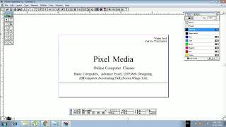 Creating Visiting Card Page Maker Tutorial  visiting card designing in page maker 7 easy [upl. by Enyedy]