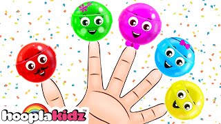 Finger Family Song With Lollipop  Fun Kids Songs By Hooplakidz [upl. by Ryley]