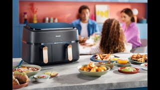 The smarter Philips dual Airfryer from 3 component meals to fries [upl. by Alig]