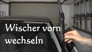 Scheibenwischer vorn wechseln beim VW Golf 7 wechseln Aerowischer Auto tauschen [upl. by Ennirac688]