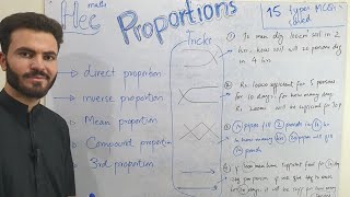 Lec 3 Hec Maths Proportions All Types Of Proportion Proportion All Concepts MCQs By Dr Kamran [upl. by Galina]