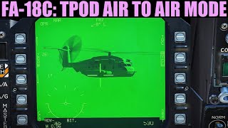 FA18C Hornet Litening TGP TPOD  Air To Air Tutorial  DCS WORLD [upl. by Schurman]