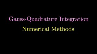 GaussQuadrature Integration  Afando Rafid Falah As Shidiq 516817 [upl. by Maybelle]