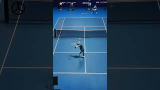 Now Robot Playing Tennis With Real Man aiworld [upl. by Itnuahsa]