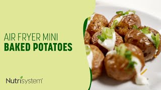 Air Fryer Mini Baked Potatoes  Nutrisystem Recipe [upl. by Templeton]