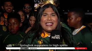 RWC 2023  Springboks fans excited ahead of Rugby World Cup final against New Zealand [upl. by Guenzi]