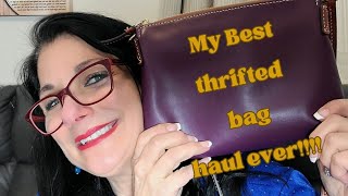 I found designer bags at a local thrift store for less than 5  Great buys Great profits [upl. by Klapp965]