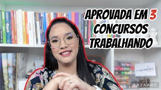 COMO CONCILIAR TRABALHO E ESTUDOS PARA CONCURSOS [upl. by Aicillyhp]